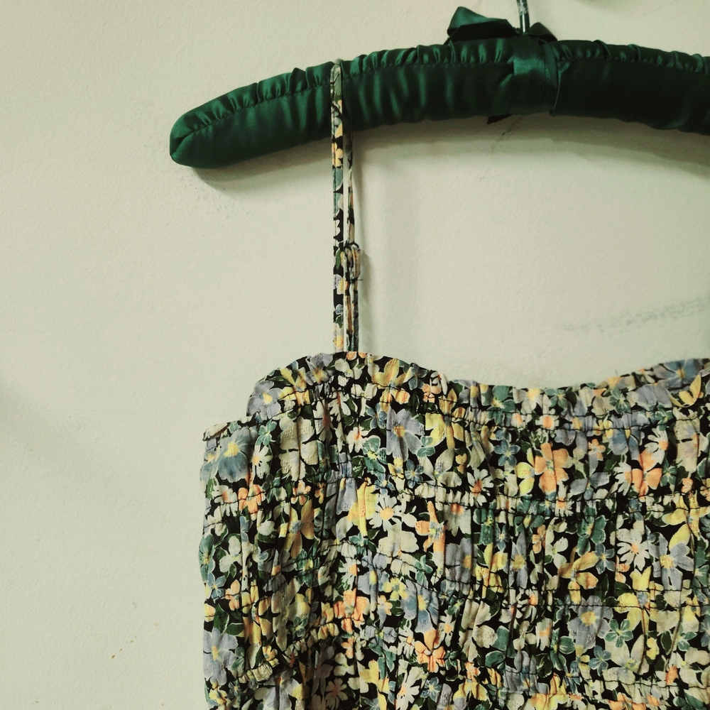 American Eagle Floral Smocked Women's Top